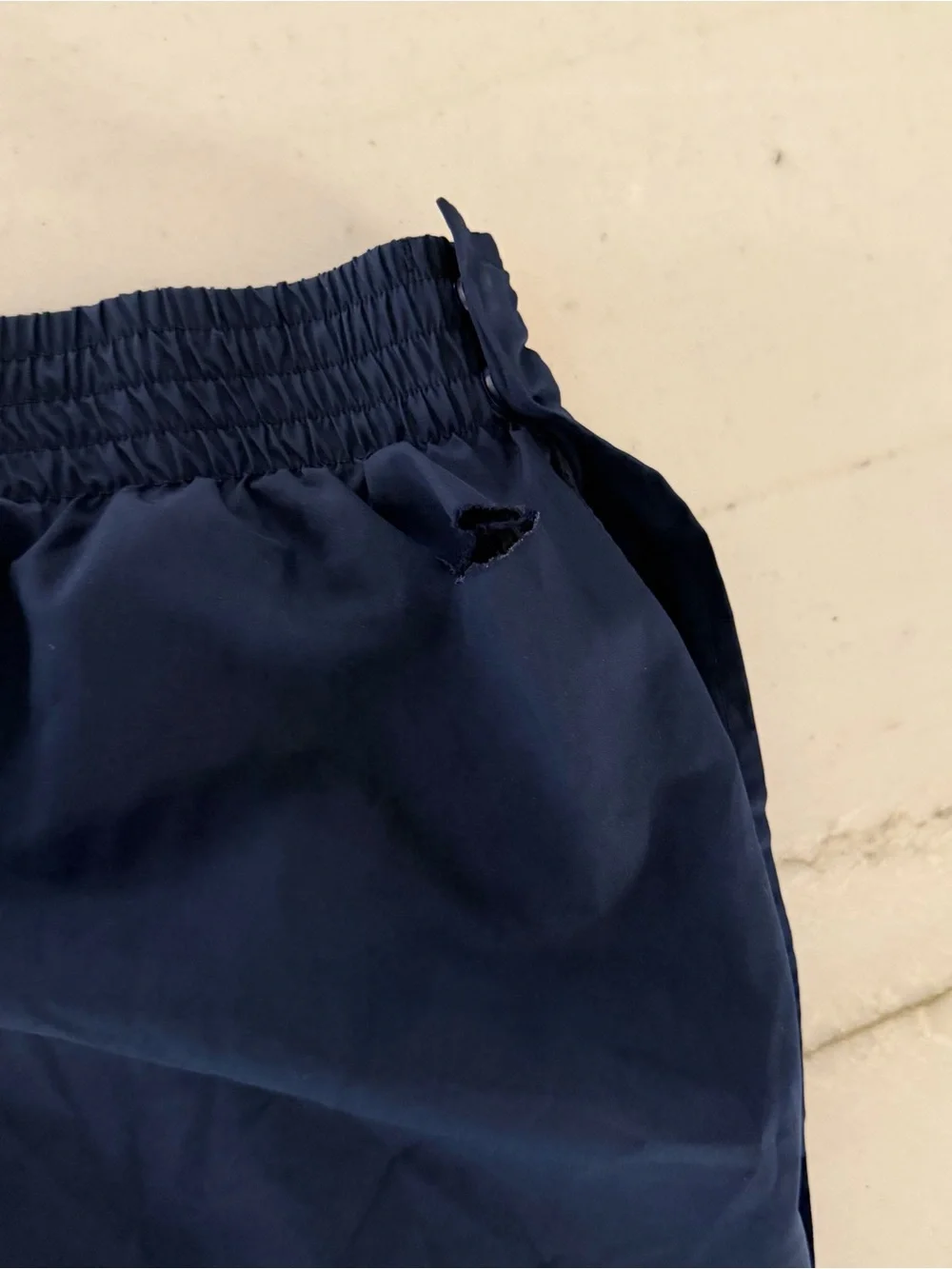 Navy Midshipmen Sweatpants L Blue Champion Tear Away Polyester